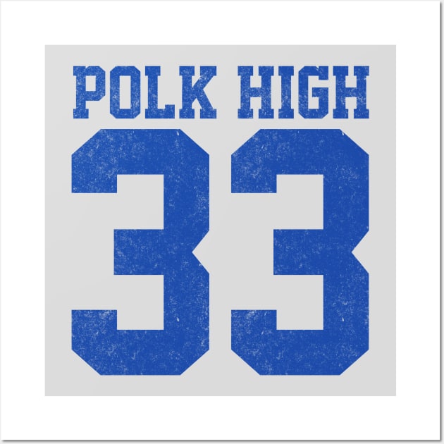 Polk High #33 vintage Al Bundy jersey Wall Art by BodinStreet